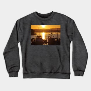 Sunset And The Boats Crewneck Sweatshirt